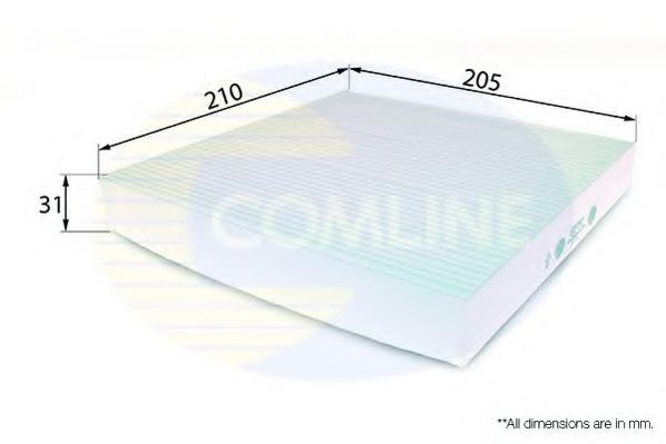 EKF192 Comline - Фільтр салону ( аналогWP9106/LA136 ) FILTRON арт. EKF192