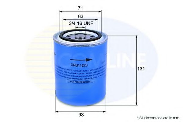 CNS11223 Comline - Фільтр оливи (аналог WL7118) UFI арт. CNS11223