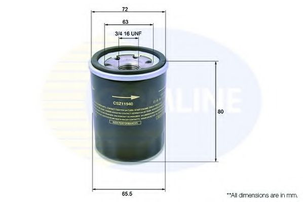 CSZ11940 Comline - Фільтр оливи ( аналогWL7177/OC217 ) ASHIKA арт. CSZ11940