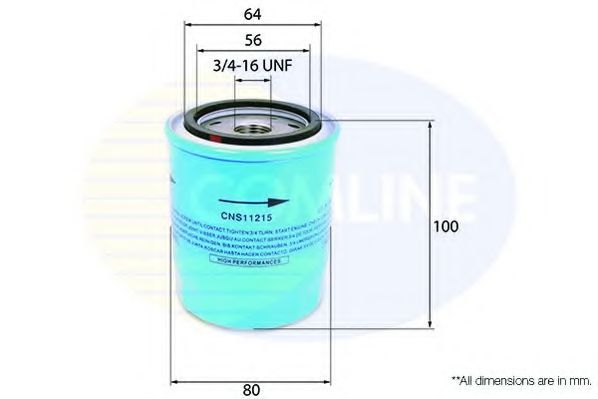 CNS11215 Comline - Фільтр оливи ( аналогWL7143/OC109/1 ) BLUEPRINT арт. CNS11215