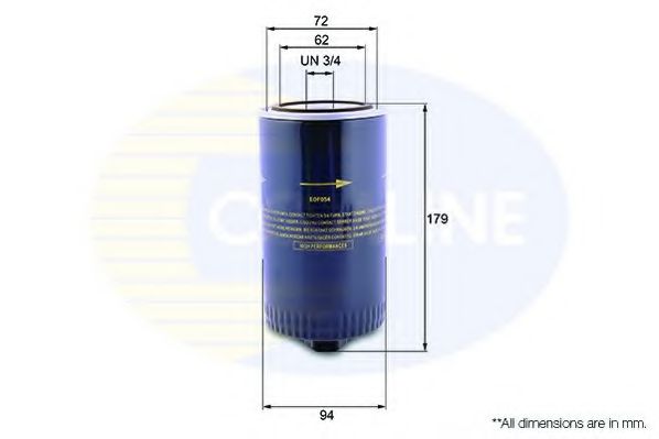 EOF054 Comline - Фільтр оливи ( аналогWL7133/OC105 ) WUNDER арт. EOF054