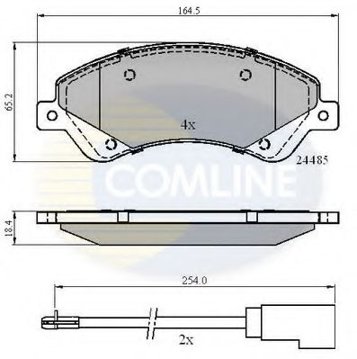 CBP21511 Comline - Гальмівні колодки до дисків ABS арт. CBP21511