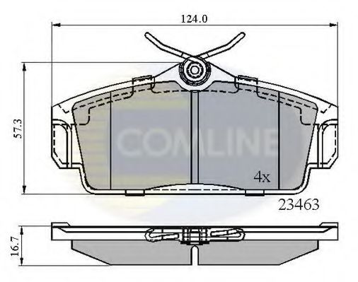 CBP0740 Comline - Гальмівні колодки до дисків BLUEPRINT арт. CBP0740