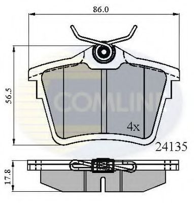 CBP01252 Comline - Гальмівні колодки до дисків ROADHOUSE арт. CBP01252