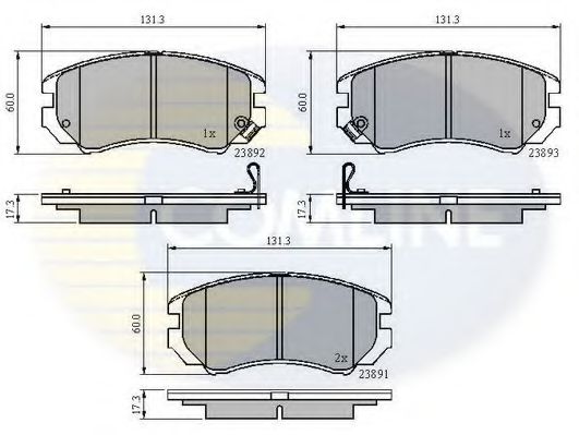 CBP31196 Comline - Гальмівні колодки до дисків TOKO CARS арт. CBP31196