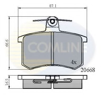 CBP0558 Comline - Гальмівні колодки до дисків ABS арт. CBP0558