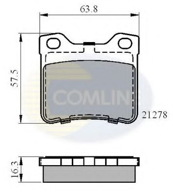 CBP01060 Comline - Гальмівні колодки до дисків TEXTAR арт. CBP01060