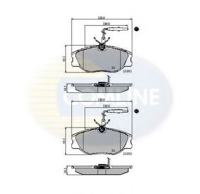 CBP11001 Comline - Гальмівні колодки до дисків TRW арт. CBP11001