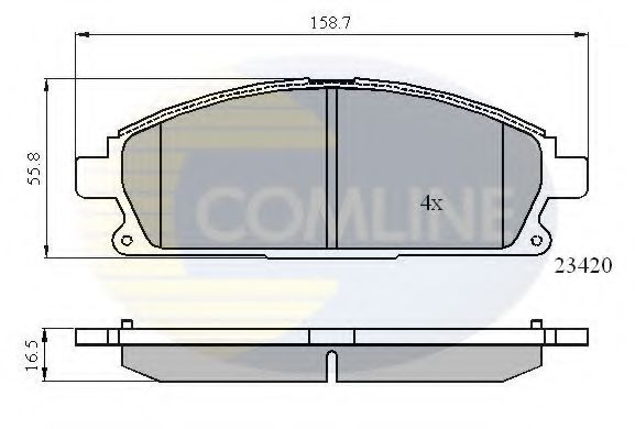 CBP0591 Comline - Гальмівні колодки до дисків HELLAPAGID арт. CBP0591