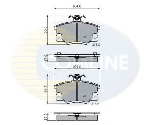 CBP4137 Comline - Гальмівні колодки до дисків LPR арт. CBP4137