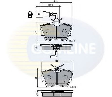 CBP1874 Comline - Гальмівні колодки до дисків BREMBO арт. CBP1874