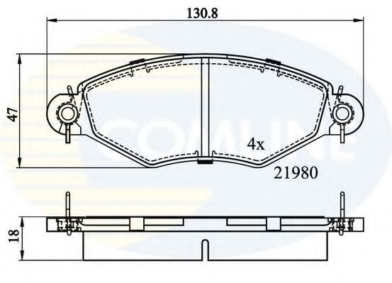 CBP0704 Comline - Гальмівні колодки до дисків DELPHI арт. CBP0704