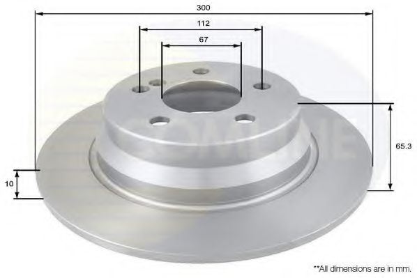 ADC1625 Comline - Диск гальмівний з покриттям BOSCH арт. ADC1625