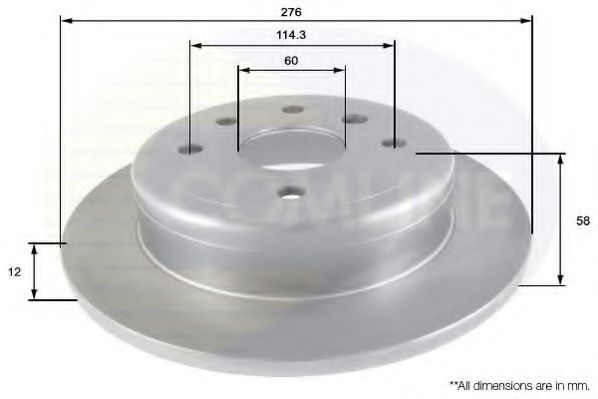 ADC2800 Comline - Диск гальмівний BLUEPRINT арт. ADC2800