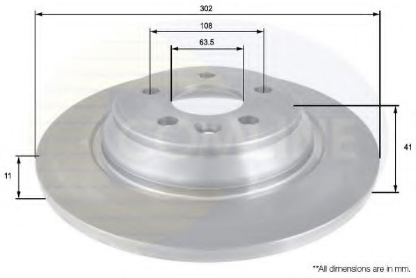 ADC1922 Comline - Диск гальмівний з покриттям BOSCH арт. ADC1922