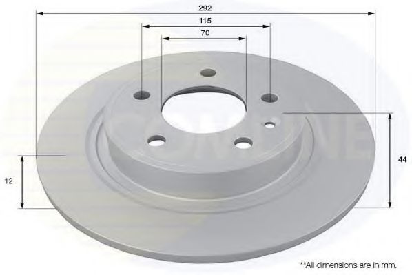 ADC1154 Comline - Диск гальмівний з покриттям BOSCH арт. ADC1154