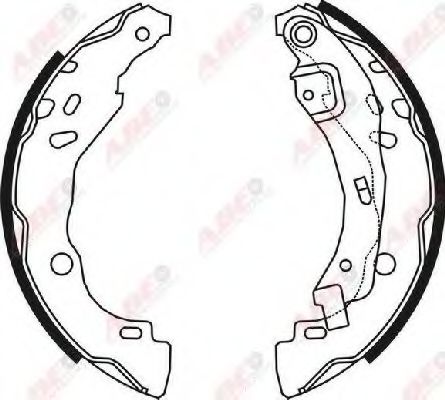 Гальмівні колодки, барабанні ABS арт. C0R023ABE
