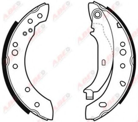 Гальмівні колодки, барабанні BREMBO арт. C0R032ABE