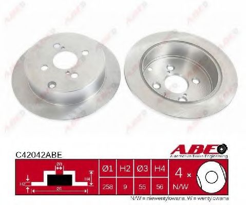 Гальмівний диск PROFIT арт. C42042ABE