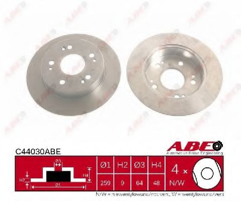 Гальмівний диск RIDER арт. C44030ABE