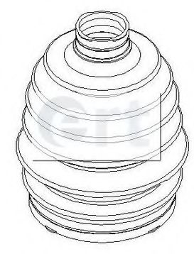 Пильовик ШРУС зовніш. MAZDA D8426T (вир-во ERT) BLUEPRINT арт. 500389T