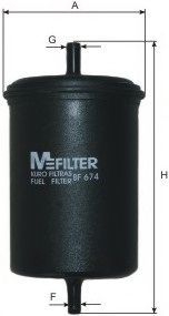 Фільтр паливний MFILTER арт. BF674
