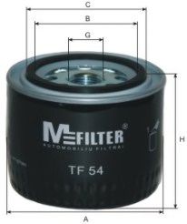 Фільтр масляний двигуна VOLVO (вир-во M-filter) KNECHT арт. TF54