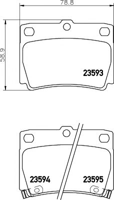 Гальмівні колодки Pajero/Pajero Sport 90-15 1.8-3.0 ROADHOUSE арт. 8DB355009501