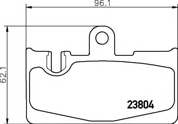 HELLA TOYOTA гальмівні колодки задн.Lexus LS (FE) 430 00- ROADHOUSE арт. 8DB355011661