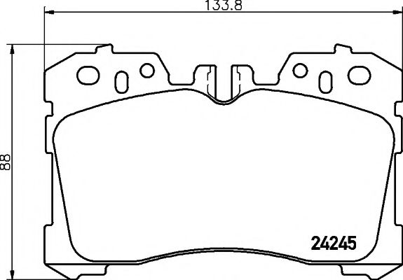 Гальмівні колодки пер.LEXUS LS 4.6/5.0H 06- ATE арт. 8DB355006661