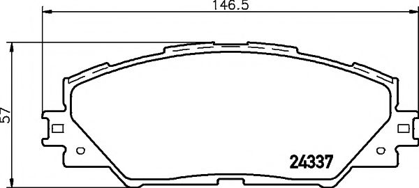 Гальмівні колодки пер.AURIS/RAV 4 III/RAV 4 IV 1.8-2.5H 06- ICER арт. 8DB355006871