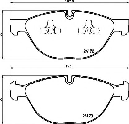 HELLA Тормозные кол. пер BMW X5/X6 E70/E71(дп) BOSCH арт. 8DB355012661