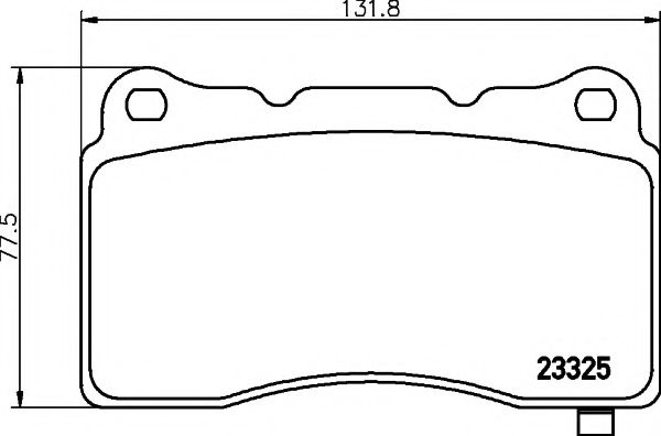 Колодки гальмівні дискові комплект; передн. та задн. BREMBO арт. 8DB355014451