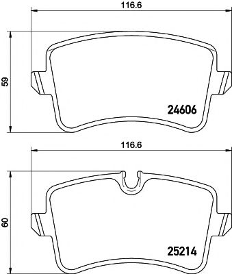 HELLA VW Тормозные колодки задн.Audi A6/7 11- DELPHI арт. 8DB355016061