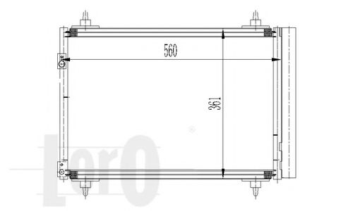 Радіатор кондиціонера Berlingo/Partner 1.6HDI 08- DELPHI арт. 0090160016