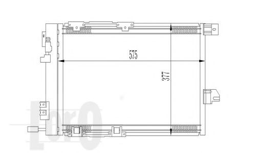 Радіатор кондиціонера ASTRA G/ZAFIRA A 1.2 i 16V/ 1.6 GAS  98- NISSENS арт. 0370160008