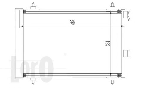 Радіатор кондиціонера Citroen C5 II/III/C6/Peugeot 407 1.6-3.0D 04- NISSENS арт. 0380160015