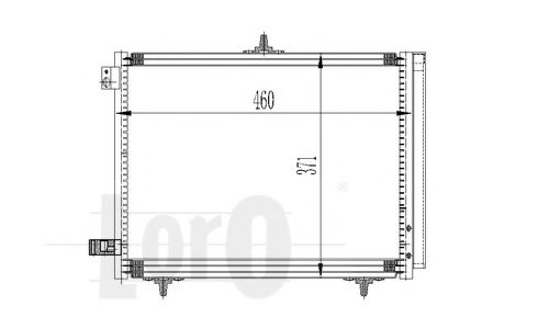 Радіатор кондиціонера C2/C3/C4/207/208   1.1i/1.2THP/1.4 Hdi 02- NISSENS арт. 0090160011