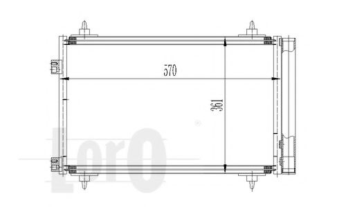 Радіатор кондиціонера Berlingo/Peugeot Partner 1.6i 08-18 VANWEZEL арт. 0090160015