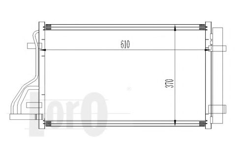 Радіатор кондиціонера HYUNDAI i30 1.6 07-11 NISSENS арт. 0190160009