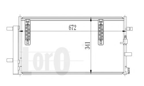 Радіатор кондиціонера A4/A5/A6/Q5 07- NRF арт. 0030160021