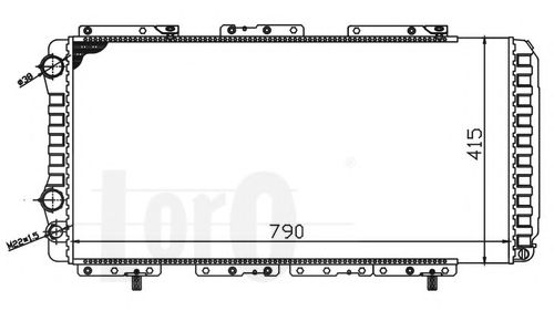 Радіатор охолодження двигунаJumper/Ducato/Boxer 1.9D-2.8D 94- (+AC) NISSENS арт. 0090170006