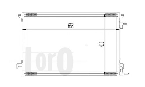 Радіатор кондиціонера SIGNUM/VECTRA C/CROMA 1.9 CDTi/1.9 JTD/w/o 02- DELPHI арт. 0370160014