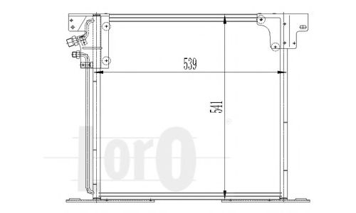 Радатор кондицонера Vito 9603