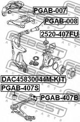 Сайлентблок підвіски FEBIBILSTEIN арт. PGAB407B