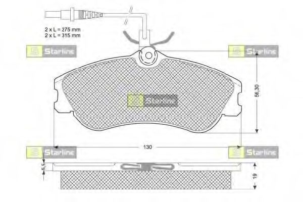 Гальмівні колодки дискові ROADHOUSE арт. BDS035