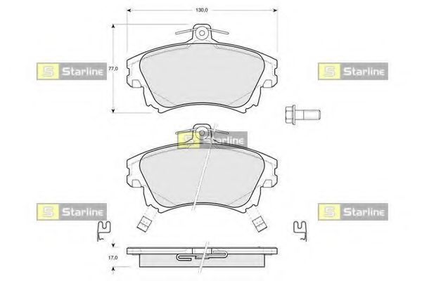 Гальмівні колодки дискові BLUEPRINT арт. BDS218