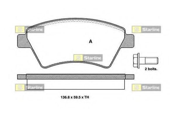 Гальмівні колодки дискові ROADHOUSE арт. BDS329