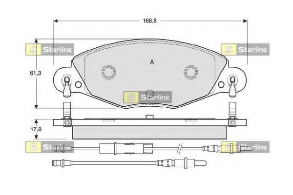 Гальмівні колодки дискові ATE арт. BDS346