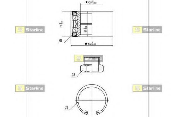 Підшипник колісний OPTIMAL арт. LO01432